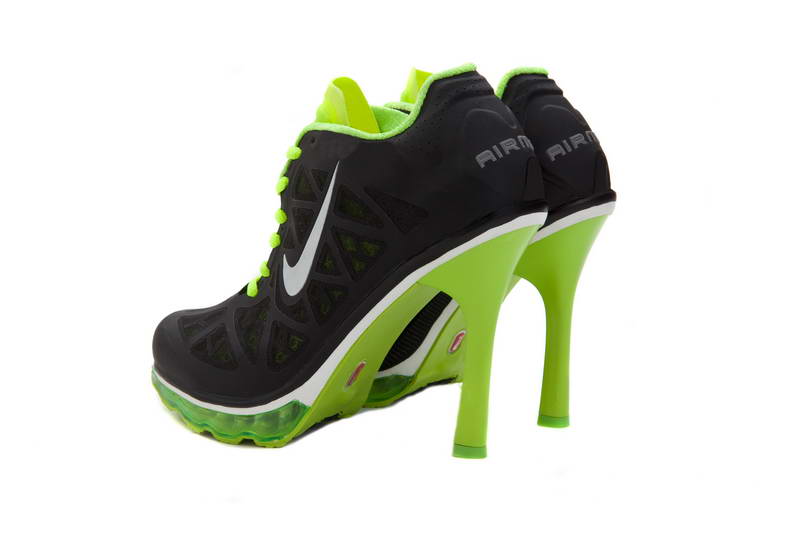 Amorti Nike Air femmes talons bottines vert Noir (2)